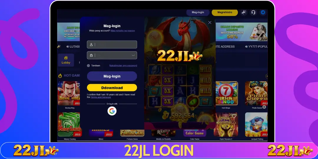 22JL Login – How To Login 22JL Mabilis at Ligtas 2026 2 How To login 22JL